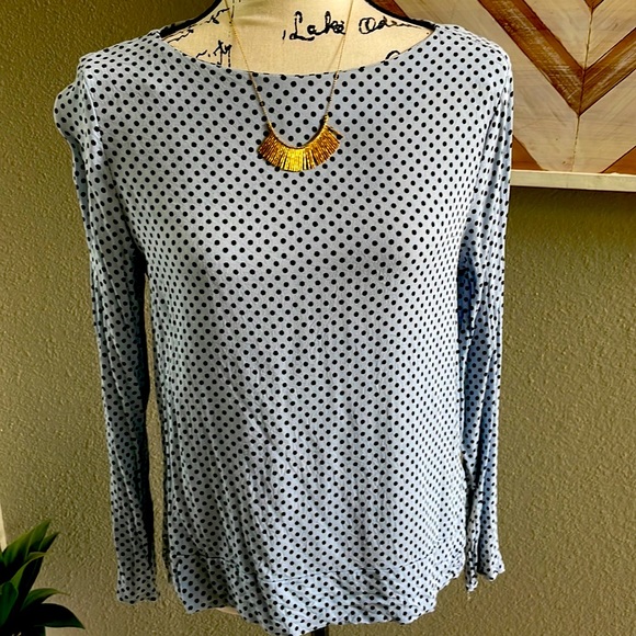 Philosophy Tops - Philosophy blue polkadot blouse size medium